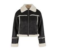 Urban Classics Shearling Leather Jacket Noir L Femme