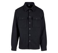 Urban Classics Plain Overshirt Jacket, Black, M Homme
