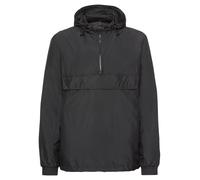 Urban Classics Veste coupe-vent mi-saison homme - capuche, poche kangourou, col zippé, noir S