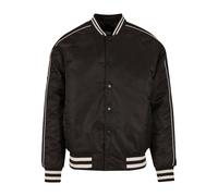 Urban Classics Veste mi-saison 'Racer' noir / blanc naturel, Taille M