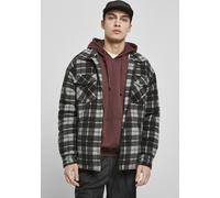 Urban Classics Veste Plaid Teddy Lined Shirt Jacket Black/White L