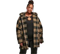 Urban Classics Veste Sherpa à Capuche pour Femme, Taupe/Noir