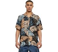 Urban Classics Viscose AOP Resort Shirt Chemise, Palmfront, L Homme