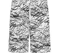Urban Classics Viscose Aop Resort Shorts Whitescribble Taille: XL | Slips de bain Outlet | Homme | Blanche