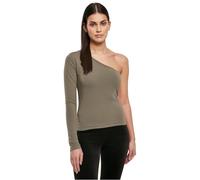 Urban Classics Women's Ladies Asymmetric T-Shirt à Manches Longues Olive XXL, Olive, XXL