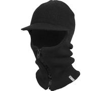 Urban Classics Zippée Balaclava Visière Beanie Noir Ski Masque Hiver Tube Châle