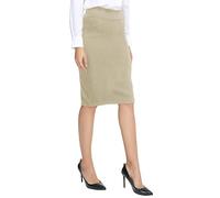 Urban CoCo Jupe crayon moulante extensible à taille élastique pour femme, camel, Taille L