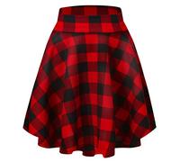 Urban CoCo Jupe midi Basique pour Femme, Polyvalente, Extensible, évasée, décontractée, Taille Haute, Taille M