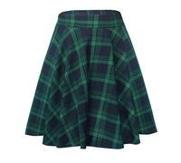 Urban CoCo Jupe midi Basique pour Femme, Polyvalente, Extensible, évasée, décontractée, Taille Haute, Taille L