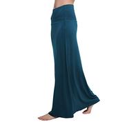 Urban CoCo Jupe trapèze plissée extensible taille haute décontractée pour femme, bleu acier, Taille M
