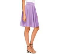Urban Coco Mini Jupe Patineuse évasée Basique pour Femme, décontractée et Passe-Partout, Tissu élastique, Taille L