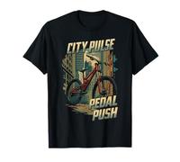 Urban Cycling Vibes Cool Pedal, Power, impression pour motards T-Shirt
