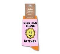 Urban Eccentric Chaussettes unisexe Rise & Shine Bitches | Cadeau | 1 paire | Chaussettes riches en coton | Chaussettes de qualité supérieure | Nouveauté | Cadeaux (femmes 36-42), Femmes 36 à 41,