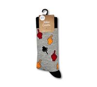 Urban Eccentric Chaussettes unisexes Fuck Off, Orange/rouge, 38.5-43.5 EU, Orange/rouge, 38.5-43.5 EU