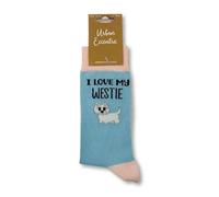 Urban Eccentric Chaussettes unisexes I Love My Westie | Cadeau | 1 paire | Chaussettes riches en coton | Chaussettes de qualité supérieure | Nouveauté | Cadeaux, Multicolore, taille unique