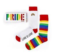 Urban Eccentric Lot de 2 paires de chaussettes unisexes Pride en coton majoritaire - Chaussettes de qualité supérieure - Nouveauté - Cadeaux, multicolore, 6-11