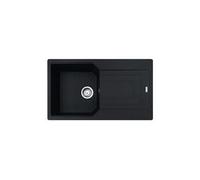 urban evier de cuisine en fragranit +, 860x500mm, egouttoir réversible, onyx (ubg611-86on)