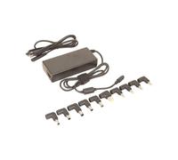 Urban Factory ALC90UF Adaptateur Secteur Universel 90W, 110-240V, 20V/6A, avec 10 Connecteurs, Protection Surtension/Surchauffe/Court-Circuit, Port USB