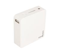 Urban Factory BAW60UF Batterie Externe 6000mAh Blanc, Sortie 5V/2.1A, 1 Port USB-A, Entrée Micro-USB, Indicateurs LED, 72x71x22mm, 176g