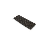 Urban Factory BBK01UF Clavier AZERTY Français Bluetooth 5.0/2.4GHz, Batterie 280mAh, Portée 10m, ABS/Acier, 373.5x129x17.56mm, Noir