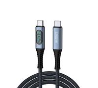 LEDEE - Câble USB - 24 pin USB-C (M) pour 24 pin USB-C (M) - USB4 - 48 V - 5 A - 1.5 m - Alimentation USB (240 W) - noir