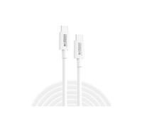 CABLE USB-C VERS USB-C BLANC 2M