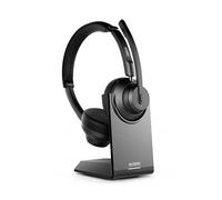 Urban Factory Casque arceau sans fil MOVEE PRO – Bluetooth, USB‑C, socle de charge, micro – Noir