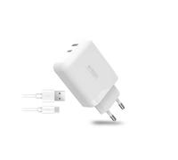 Urban Factory Bloc secteur PSC45UF USB-C/USB-A avec câble USB-C/A 1m Blanc