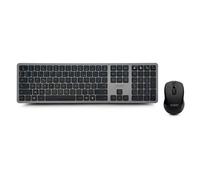 Urban Factory CKM30UF Pack clavier souris maison/bureau RF sans fil + Bluetooth Noir et Gris