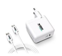 Urban Factory Adaptateur secteur CYCLEE 65 W USB‑C GaN éco-conçu Blanc