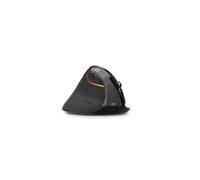 Urban Factory EPL20UF : Souris Ergonomique Verticale Gaucher, RF Sans Fil/Bluetooth 5.0, 4000 DPI, 6 Boutons, Batterie 1000 mAh, Noir