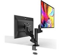 Urban Factory FLEXEE LIGHT - Kit de montage (bras pour moniteur) - ressort - pour 2 écrans LCD - ergonomique, double - acier, aluminium, plastique - noir - Taille d'écran : 17"-32" - montrable sur bur