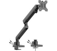 Urban Factory FLEXEE Single Pro - Kit de montage (bras articulé) - pour Écran LCD - ergonomique, avec station d'accueil - acier, aluminium, plastique - noir - Taille d'écran : 17"-32" - montrable sur