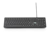Urban Factory Clavier CYCLEE 104 touches filaire USB AZERTY éco-conception Noir