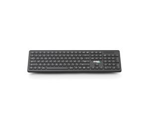 Urban Factory GWK24UF : Clavier RF sans fil AZERTY, 105 touches, profil bas, USB Type-A/Type-C, Compatible Windows, Noir, Alimentation Piles AAA