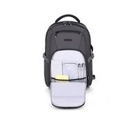 Urban Factory Sac à dos HTE17UF – Sac de voyage Noir/Gris, Polyester & Plastique recyclé, Acier