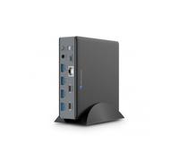 Urban Factory HUBEE, Avec fil, 100 W, 10,100,1000 Mbit/s, Gris, 5 Gbit/s, 1920 x 1080 pixels TCD40UF