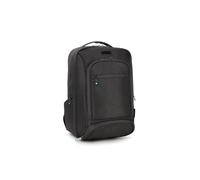 Urban Factory MCB15UF-ECO Sac à Dos 16" Noir, PET Recy ompartiment Tablette, Poche Avant, Sangle Trolley, 325x205x445mm, 745g