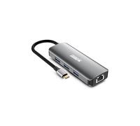 Urban Factory MHC55UF station d'accueil Avec fil USB 3.2 Gen 1 (3.1 Gen 1) Type-C Gris