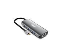 Urban Factory MHC55UF station d'accueil Avec fil USB 3.2 Gen 1 (3.1 Gen 1) Type-C Gris
