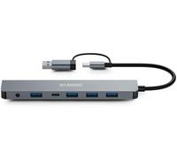 Urban Factory HUB USB 7 PORTS USB-A 3.0 + ADAPTATEUR USB-A FEMELLE / USB-C MALE + ALIMENTATION 5V