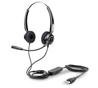 Urban Factory Movee - Casque de conférence USB avec Micro et télécommande Noir