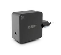 Urban Factory POWEE - Adaptateur secteur - USB-C, GaN - CA 100-240 V - 65 Watt - connecteurs de sortie : 2 - blanc laqué
