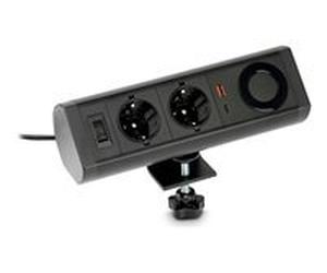 Urban Factory POWEE Desk - coupe-circuit, avec chargeur sans fil - noir
