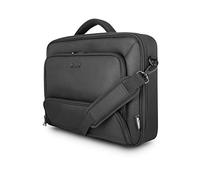 Urban Factory Sacoche pour Ordinateur Portable - Pc 17.3 Pouces et Tablette 10.5 Pouces Modèle Mixee Noir avec Poche Dédiée Alimentation Notebook et Poignée Confortable Souple (Matière Non Abrasive)