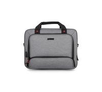 URBAN FACTORY Sacoche pour PC Portable MTE15UF - 15,6'' - Port USB et câble pour smartphones et tablettes - Gris chiné