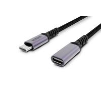 Urban Factory – Câble rallonge USB-C TCE01UF – USB-C mâle vers USB-C femelle 1 m USB 3.2 Gen 1 blanc