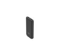 Urban Factory UPB15UF : Batterie Externe Polymère 10000mAh, 2x USB-A 2.1A, 1x USB Type-C, 67x141x17mm, Noir, Recharge USB
