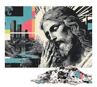 Urban Faith : Une interprétation Moderne du cheminement Spirituel. Puzzle de 500 pièces pour Adultes. Jeu Stimulant et Amusant (52 x 38 cm).