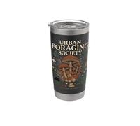 Urban Foraging Society Chasseur de champignons Nature Gobelet isotherme en acier inoxydable double paroi